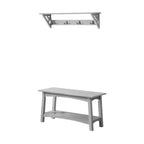 36" Middlebury Coat Hook with Bench Hall Tree Set - Alaterre Furniture