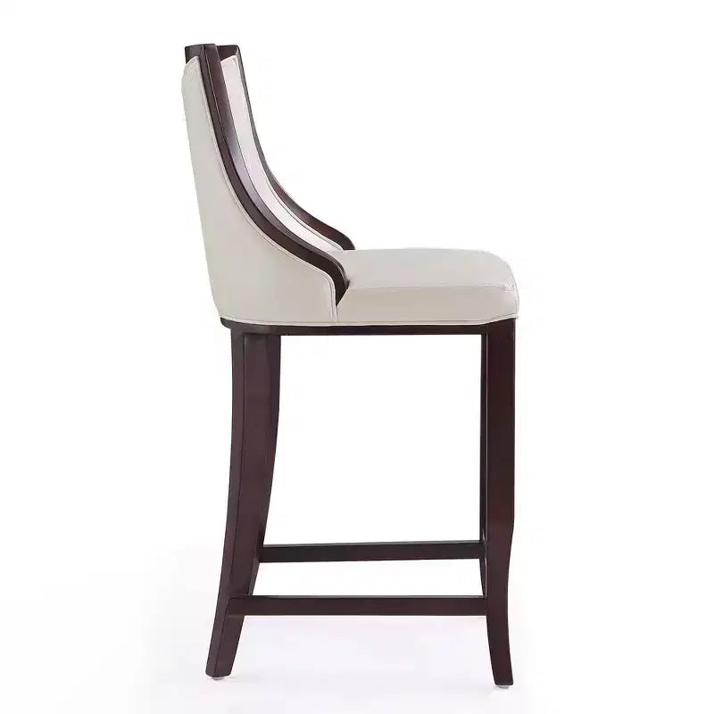 Tabouret de bar Empress en hêtre rembourré - Manhattan Comfort