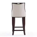 Tabouret de bar Empress en hêtre rembourré - Manhattan Comfort