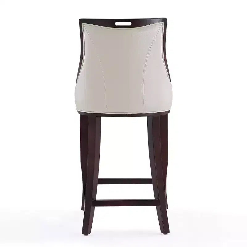 Tabouret de bar Empress en hêtre rembourré - Manhattan Comfort