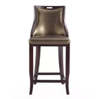 Tabouret de bar Empress en hêtre rembourré - Manhattan Comfort