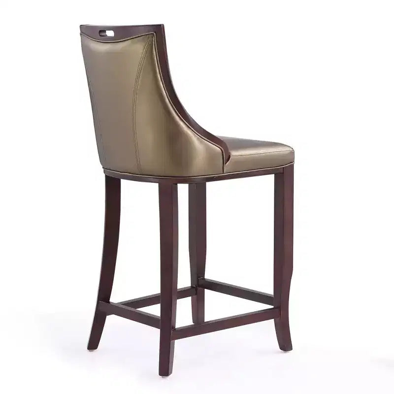 Tabouret de bar Empress en hêtre rembourré - Manhattan Comfort