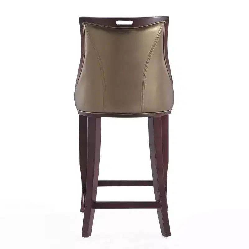 Tabouret de bar Empress en hêtre rembourré - Manhattan Comfort