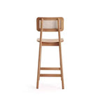 Lot de 3 tabourets de bar hauteur comptoir Versailles en bois – Manhattan Comfort