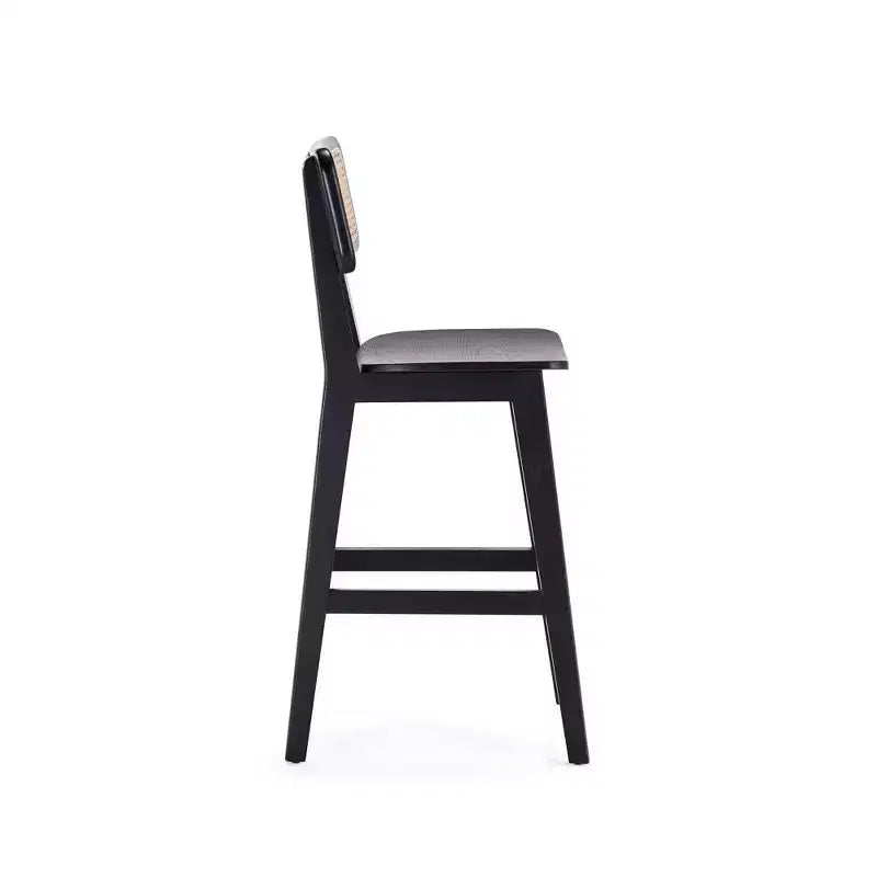 Lot de 3 tabourets de bar hauteur comptoir Versailles en bois – Manhattan Comfort
