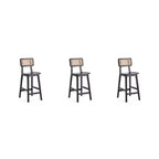 Set of 3 Versailles Wood Counter Height Barstools - Manhattan Comfort