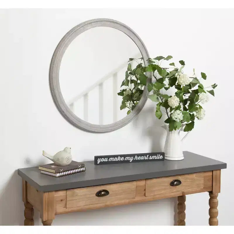Miroir rond mural Mansell de 28 pouces - Kate & Laurel All Things Decor