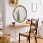 Miroir rond mural Mansell de 28 pouces - Kate & Laurel All Things Decor