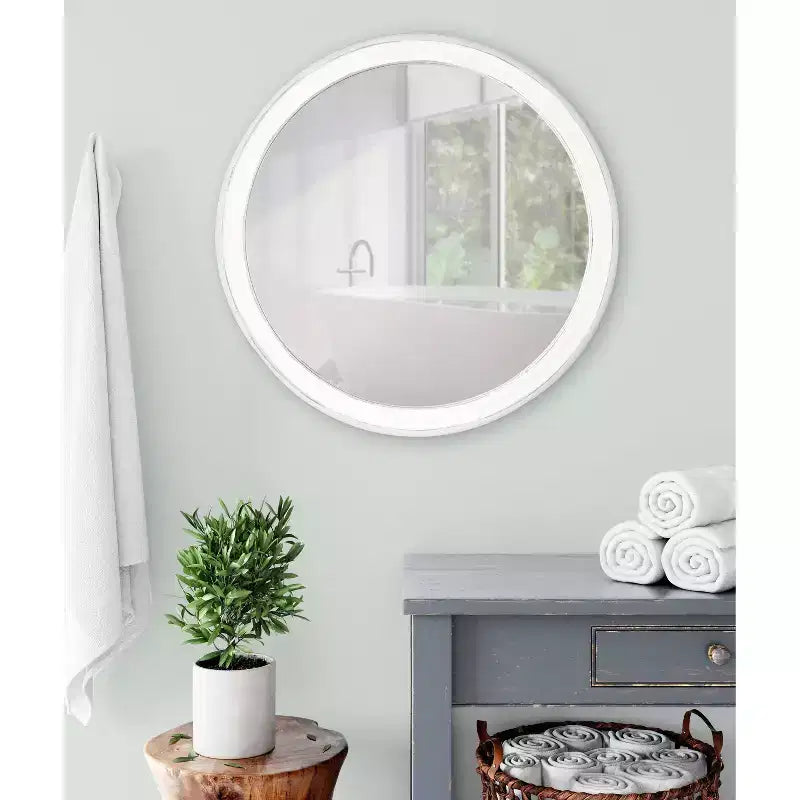 Miroir rond mural Mansell de 28 pouces - Kate & Laurel All Things Decor