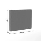 Tête de lit Hugo de Flash Furniture avec 2 prises de courant, 1 port USB et 1 port USB-C, revêtement en similicuir et deux options de fixation