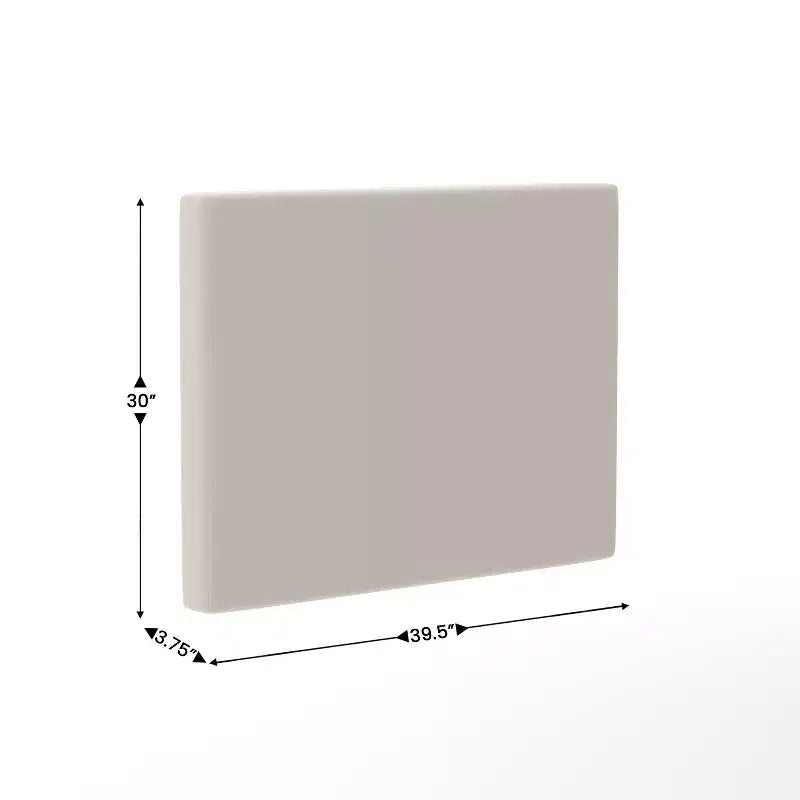 Tête de lit Hugo de Flash Furniture avec 2 prises de courant, 1 port USB et 1 port USB-C, revêtement en similicuir et deux options de fixation