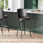 Tabouret de bar en métal Flash Furniture avec siège baquet pivotant