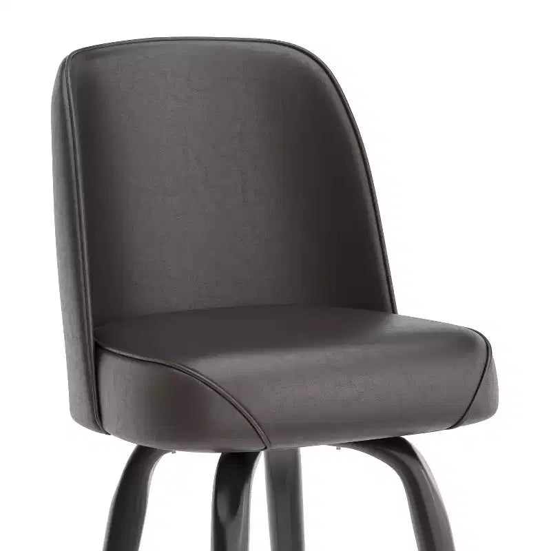 Tabouret de bar en métal Flash Furniture avec siège baquet pivotant