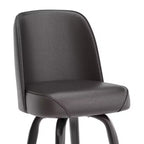 Tabouret de bar en métal Flash Furniture avec siège baquet pivotant