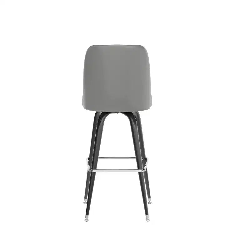 Tabouret de bar en métal Flash Furniture avec siège baquet pivotant