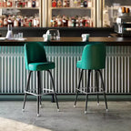 Tabouret de bar en métal Flash Furniture avec siège baquet pivotant