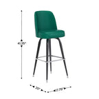 Tabouret de bar en métal Flash Furniture avec siège baquet pivotant