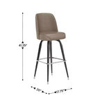 Tabouret de bar en métal Flash Furniture avec siège baquet pivotant