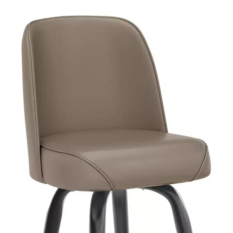 Tabouret de bar en métal Flash Furniture avec siège baquet pivotant