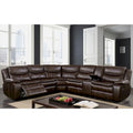 Canapé d'angle inclinable en similicuir Sory Transitional de Furniture of America