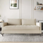Ensemble de salon 3 pièces contemporain minimaliste rembourré en lin CraftPorch
