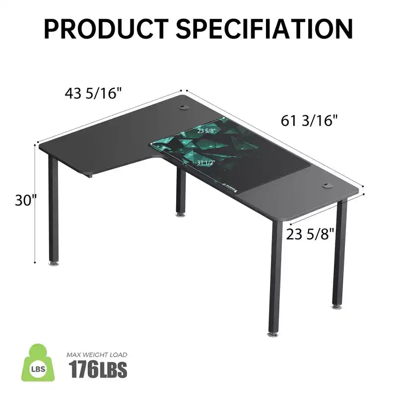 Bureau d'angle EUREKA ERGONOMIC 60x23