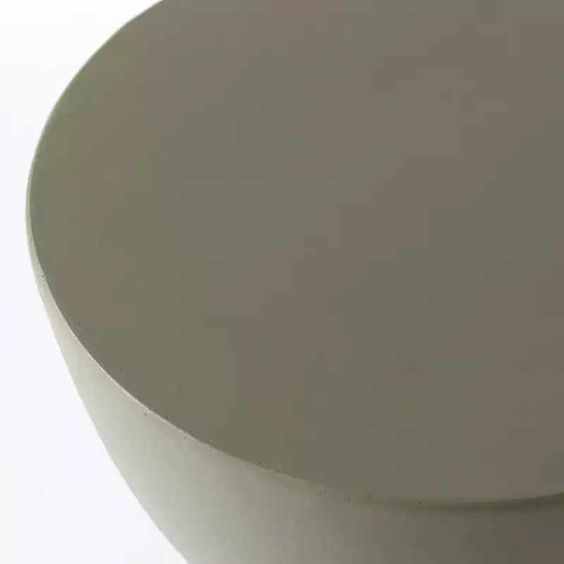 Table d'appoint LeisureMod Loft Hourglass Fiberstone - Table d'appoint moderne pour l'intérieur et l'extérieur
