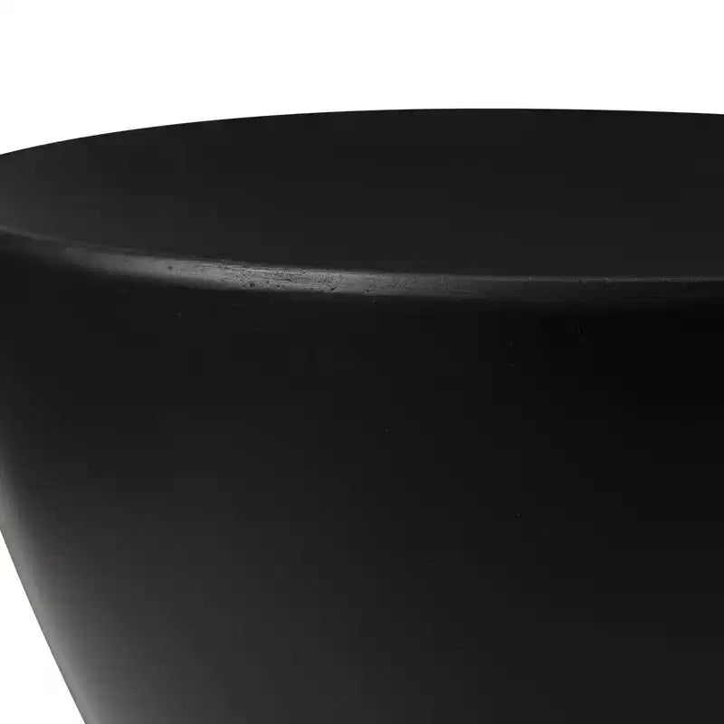 Table d'appoint LeisureMod Loft Hourglass Fiberstone - Table d'appoint moderne pour l'intérieur et l'extérieur
