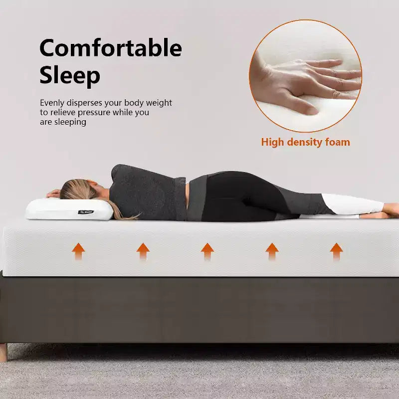 FDW Matelas en mousse de 10 pouces pour lit King Size, certifié CertiPUR-US, housse douce amovible, matelas King pour cadre de lit, lit superposé, lit gigogne,