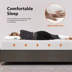 FDW Matelas en mousse de 10 pouces pour lit King Size, certifié CertiPUR-US, housse douce amovible, matelas King pour cadre de lit, lit superposé, lit gigogne,