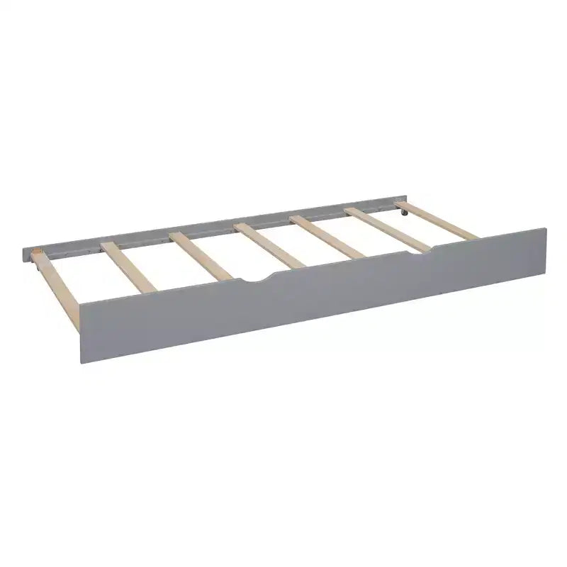 Lit cabane en bois, taille double/pleine, avec lit gigogne et étagère de rangement pour enfants, 4Q - ModernLuxe