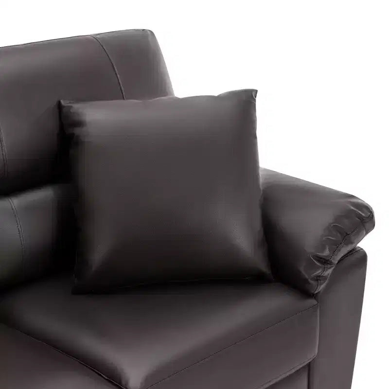 Morden Rembourré en Faux Cuir avec Oreillers - Morden Fort