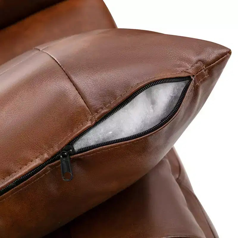 Morden Rembourré en Faux Cuir avec Oreillers - Morden Fort