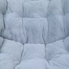 Fauteuil soucoupe pliant surdimensionné Emma et Oliver pour dortoir, chambre à coucher