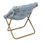 Fauteuil soucoupe pliant surdimensionné Emma et Oliver pour dortoir, chambre à coucher