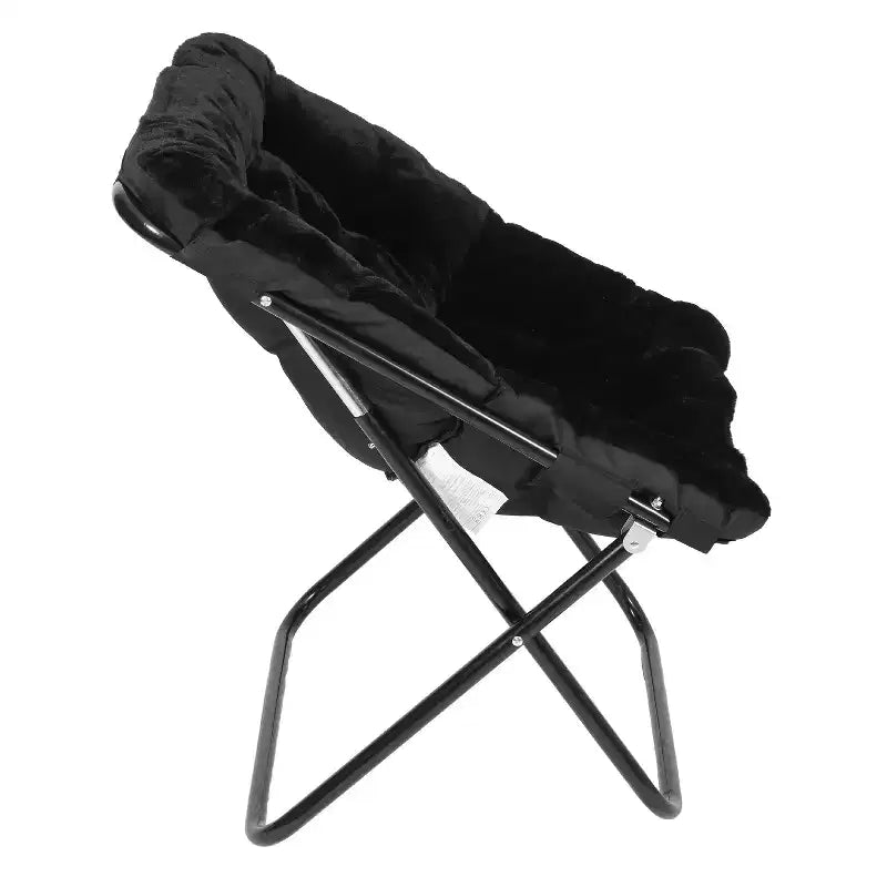 Fauteuil soucoupe pliant surdimensionné Emma et Oliver pour dortoir, chambre à coucher