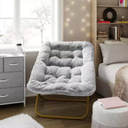 Fauteuil soucoupe pliant surdimensionné Emma et Oliver pour dortoir, chambre à coucher