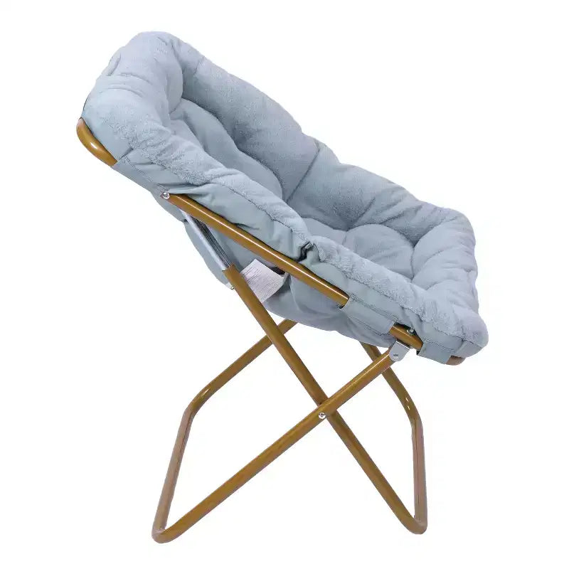 Fauteuil soucoupe pliant surdimensionné Emma et Oliver pour dortoir, chambre à coucher