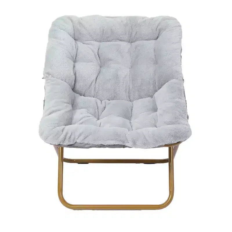 Fauteuil soucoupe pliant surdimensionné Emma et Oliver pour dortoir, chambre à coucher