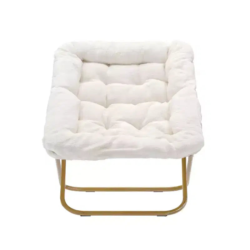 Fauteuil soucoupe pliant surdimensionné Emma et Oliver pour dortoir, chambre à coucher