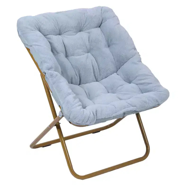 Fauteuil soucoupe pliant surdimensionné Emma et Oliver pour dortoir, chambre à coucher