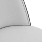 LeisureMod Tule – Lot de 2 chaises de salle à manger modernes avec assise en similicuir, velours ou daim et structure en acier blanc – Cuisine, salle à manger, maison, café, sièges