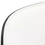 LeisureMod Tule – Lot de 2 chaises de salle à manger modernes avec assise en similicuir, velours ou daim et structure en acier blanc – Cuisine, salle à manger, maison, café, sièges