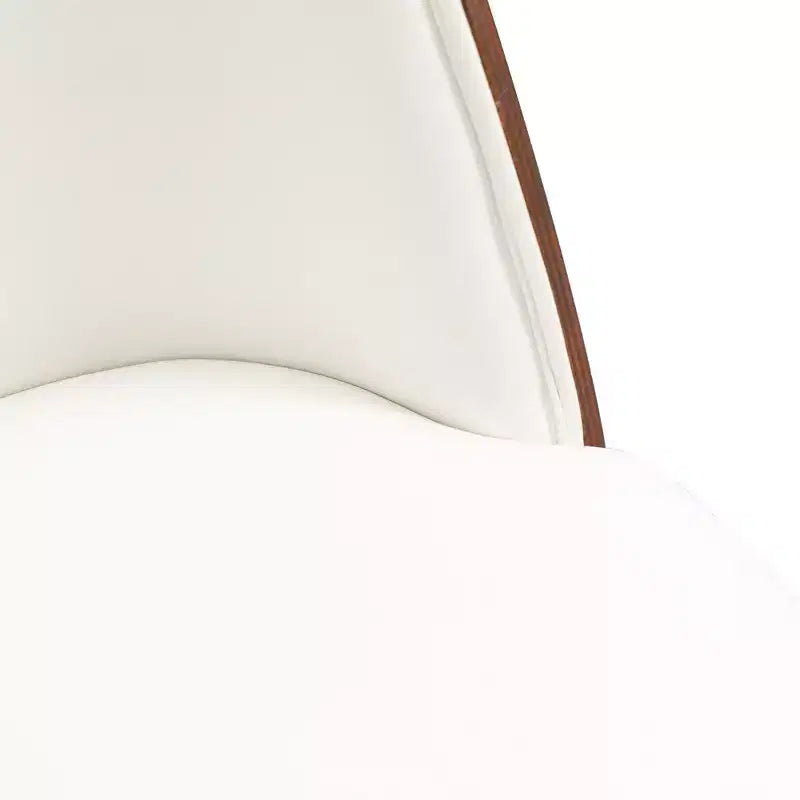 LeisureMod Tule – Lot de 2 chaises de salle à manger modernes avec assise en similicuir, velours ou daim et structure en acier blanc – Cuisine, salle à manger, maison, café, sièges