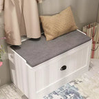 Ensemble porte-manteau mural et banc à chaussures Famapy Blanc