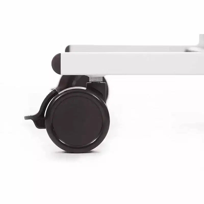 Poste de travail mobile et réglable en hauteur avec étagère pour imprimante et tablette coulissante pour clavier de Stand Up Desk Store