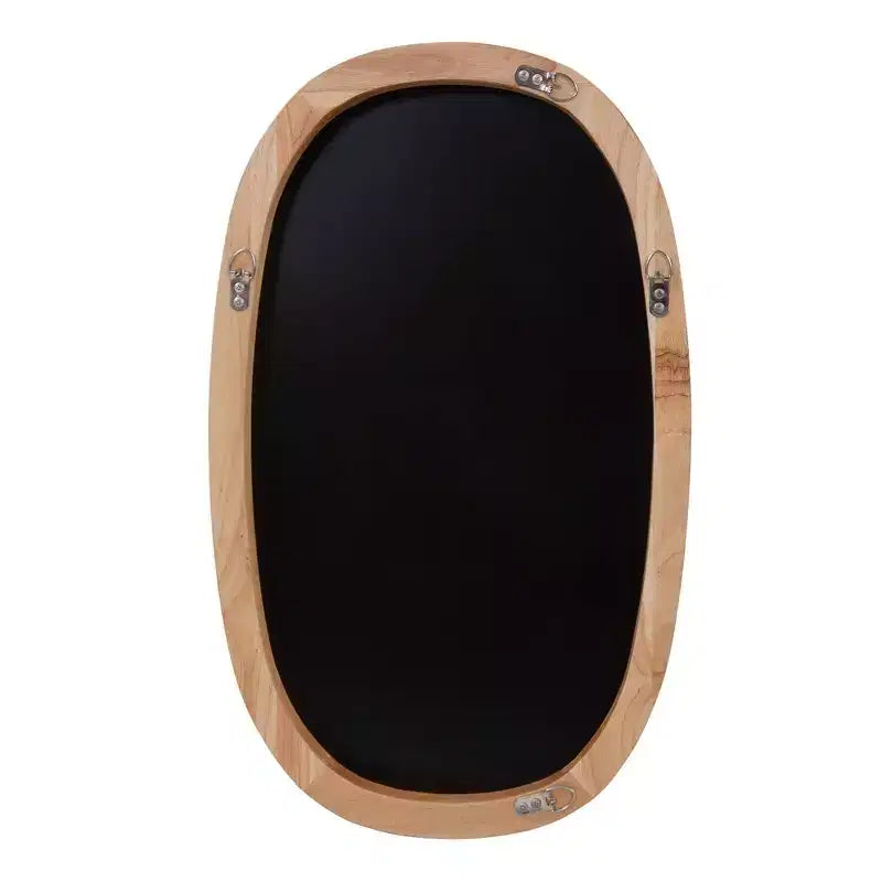 Miroir mural biseauté Howard Elliott avec cadre en bois poli
