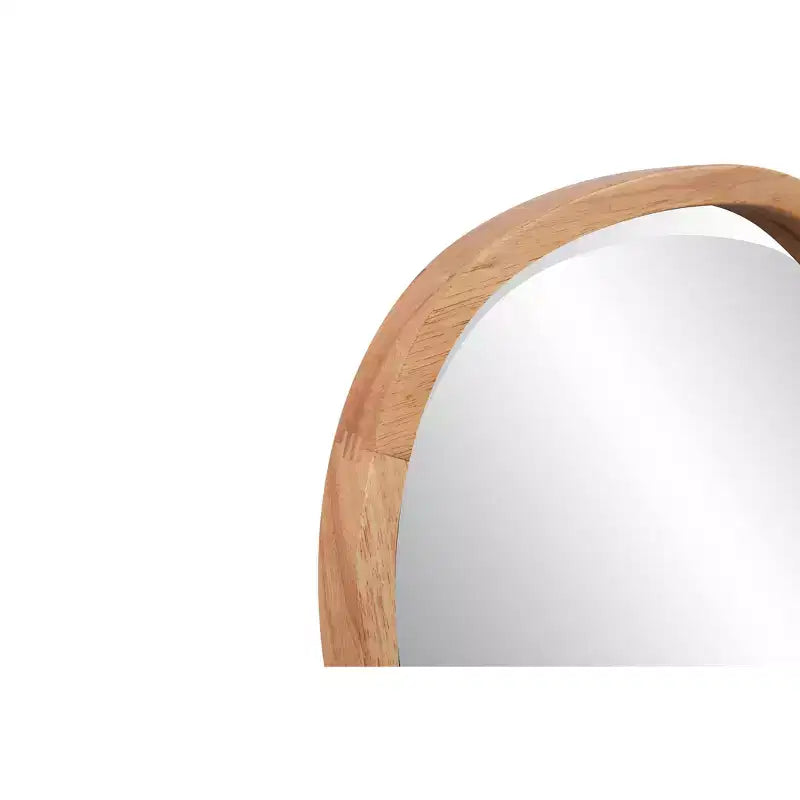 Miroir mural biseauté Howard Elliott avec cadre en bois poli