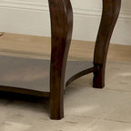 Banc d'appoint en similicuir chêne tabac, style transitionnel, 1 place