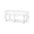 Banc d'appoint en similicuir chêne tabac, style transitionnel, 1 place